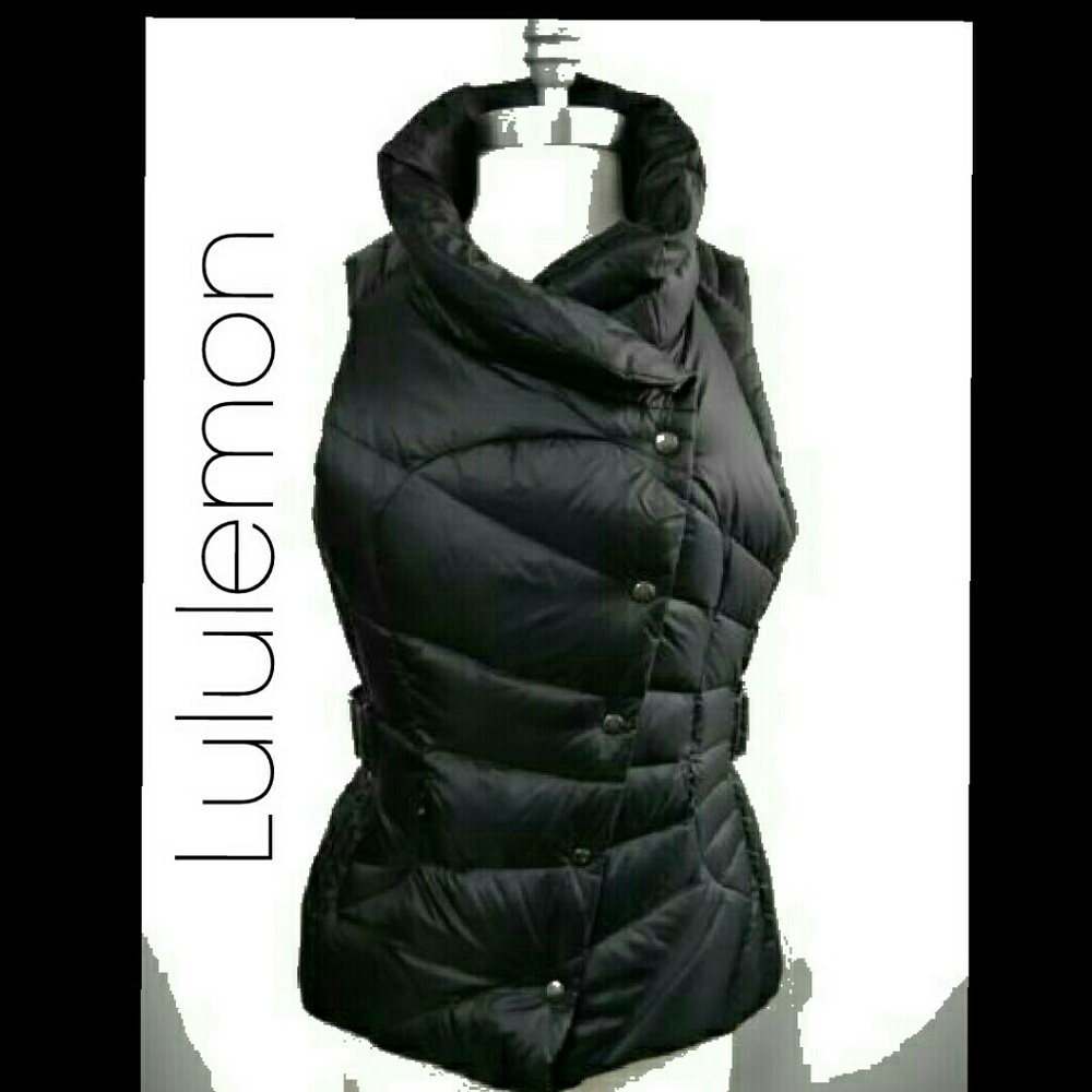 Lululemon Get Down Vest sz M 8-10 Black